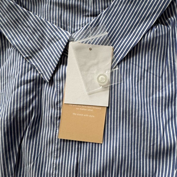 Justfab striped shirt midi Dress - Picture 5 of 7